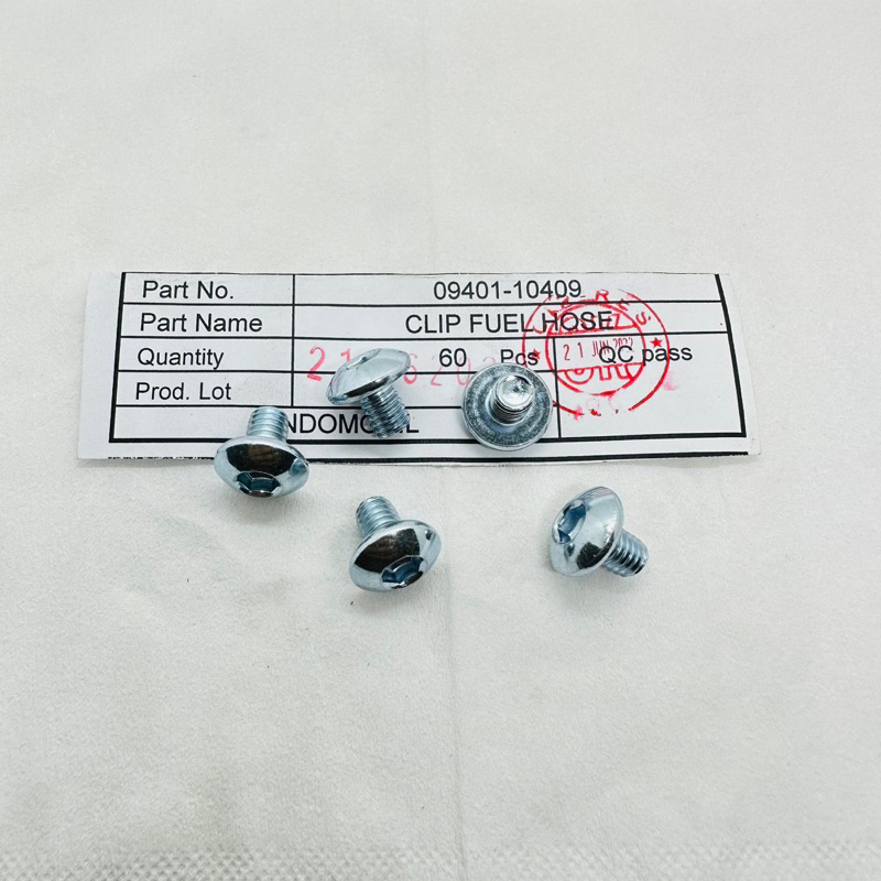 BOLT SPECIAL M6 × 8 mm 90107-K84-9002 BAUT 10 L 5 0,8CM  COVER BODY TANKI HONDA CRF 150 ORIGINAL