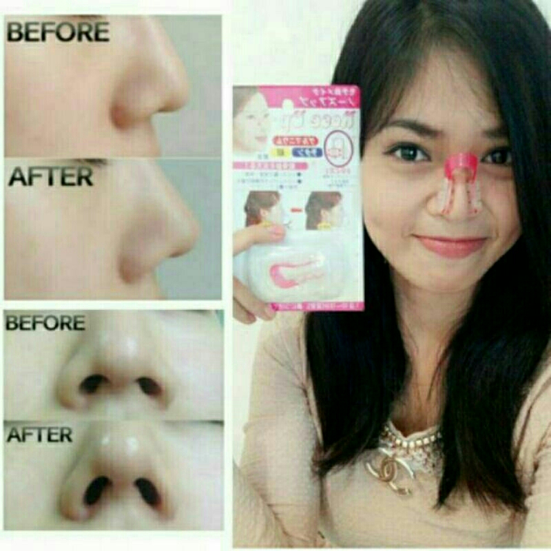 Nose up clipper Alat Pemancung Hidung Bahan Silicon Lembut Penjepit Hidung Mudah Mancung