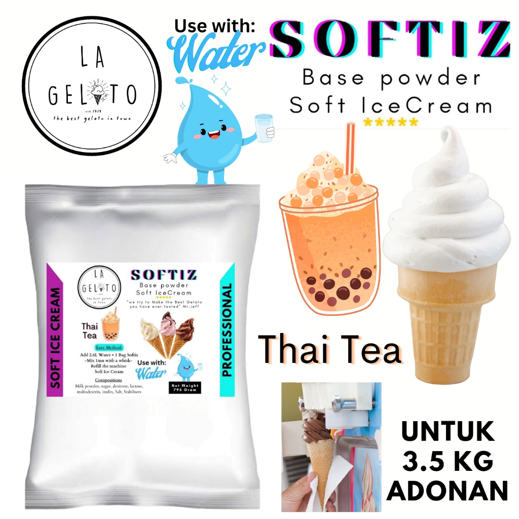 

Bubuk Soft ice cream spesial - Rasa Thai Tea