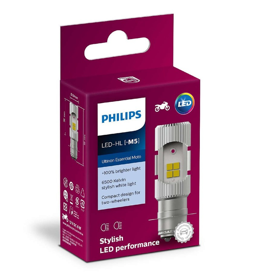 LAMPU DEPAN MOTOR LED PHILIPS M5 ORIGINAL