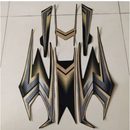 striping stiker rx king 2004 hitam gold