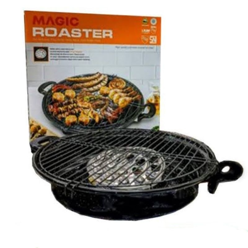 bakaran ikan panggangan ikan bakaran bakaran putar maspion Magic Roaster diameter 34cm Teflon