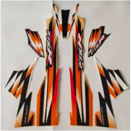 striping stiker fiz r millenium hitam oren