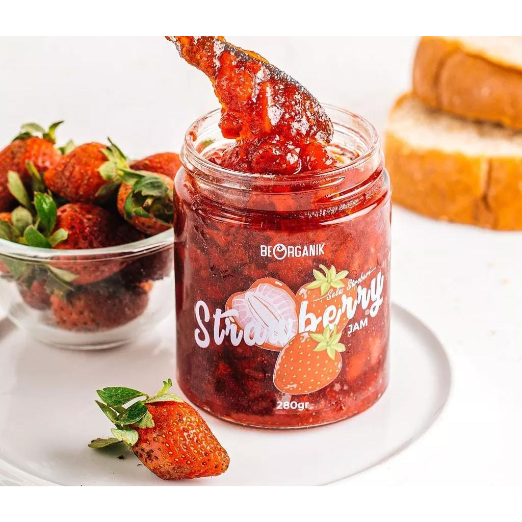 

Beorganik Selai Strawberry/Strawberry Jam 280gr Alami 100% Natural