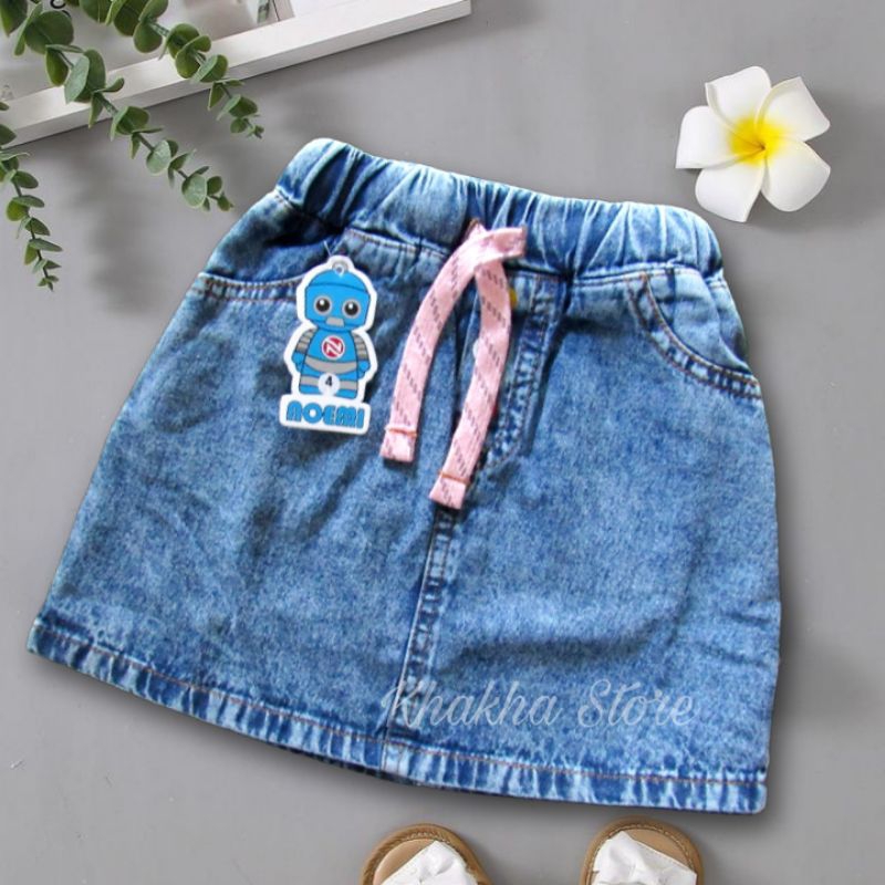 Rok Anak Perempuan 2-7 Tahun | Rok Pendek Jeans Anak  | Bawahan Rok Mini  Anak Prempuan