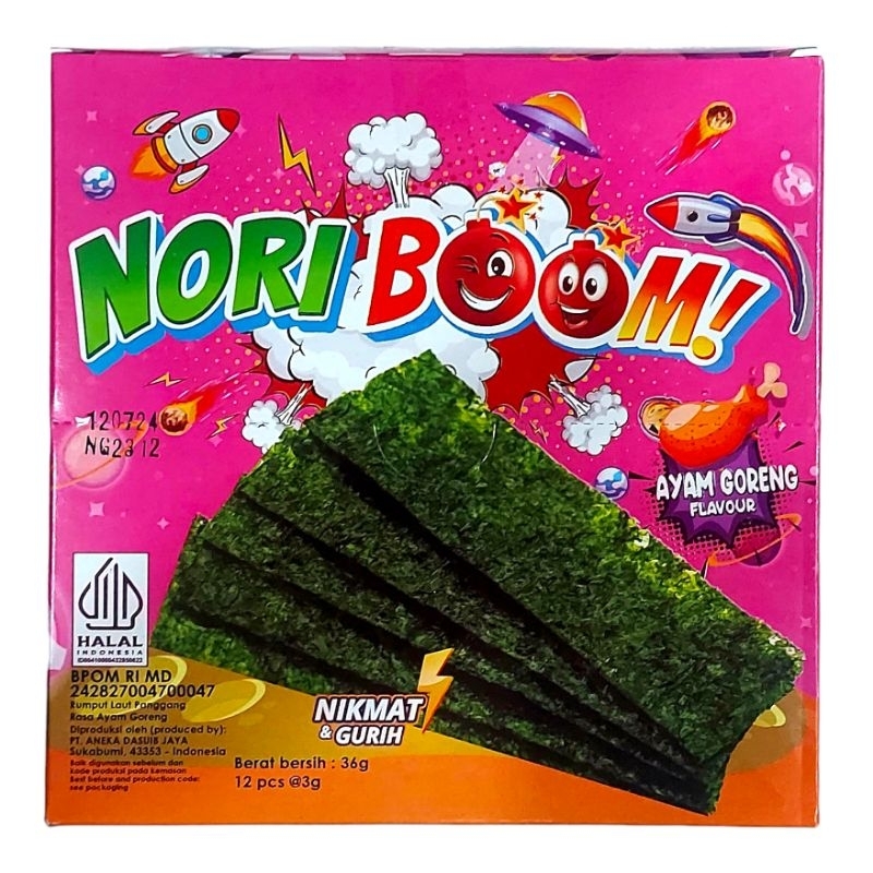

Ay00! Snack NBOOM Rumput Laut Panggang Snack Rumput Laut Noriboom