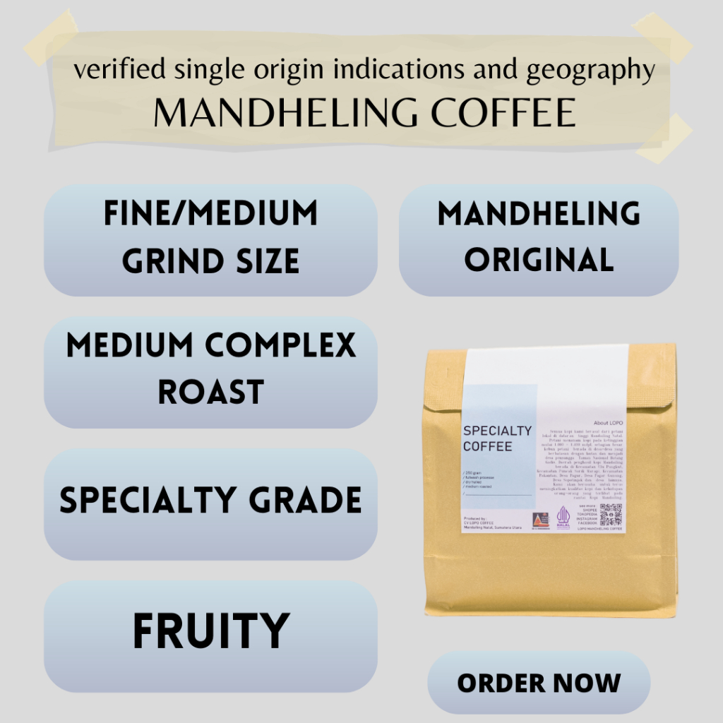 

Kopi Specialty Arabika Sumatra Mandailing 500 gram