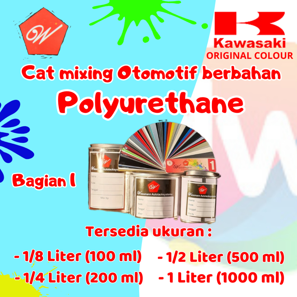 [Sulsel-Sulbar] Cat Mixing PU Original Kawasaki Merek Weissmann Autolacksysteme Bagian I