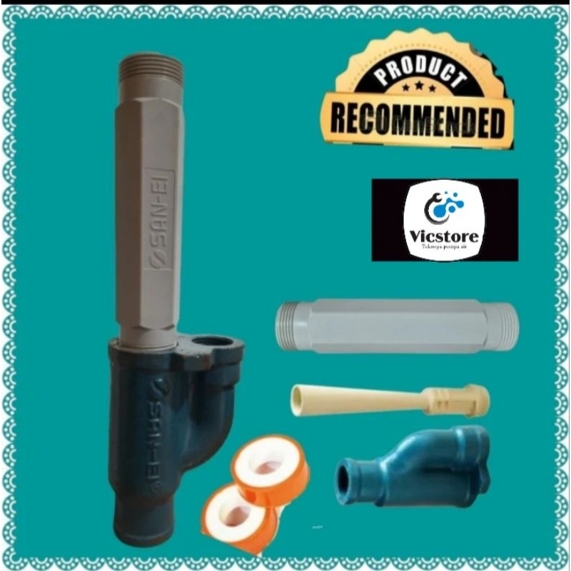 Mata jet pump pendek 4" inch San Ei pompa air dab dp 102 m dp 82 m shimizu suling grundfos 30 meter 