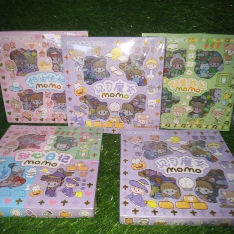 

Stiker 100 lembar momo viral. pet