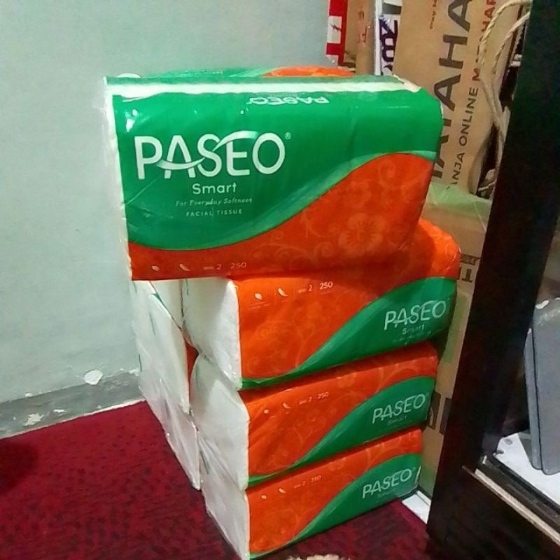 Promo tisu paseo smart 250 sheet 2 ply facial tissue passeo soft
