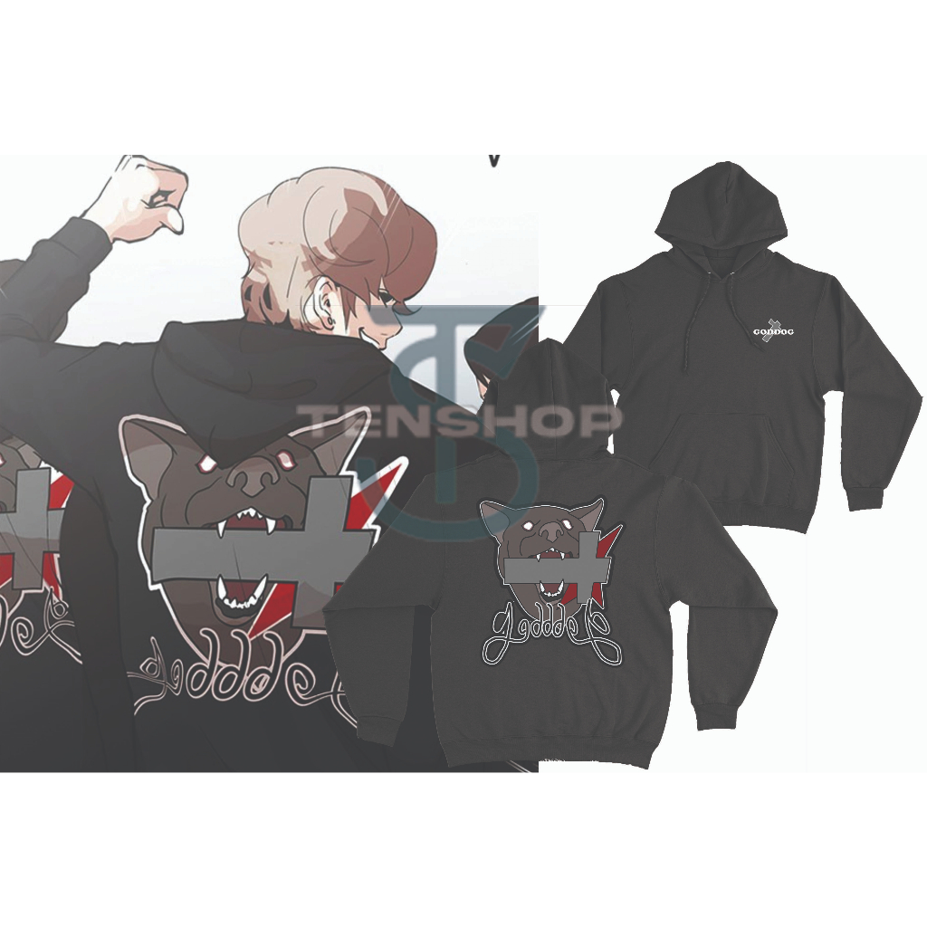 Hoodie Goddog Anime Lookism | Goddog Lookism Hoodie Dewasa Distro Anime