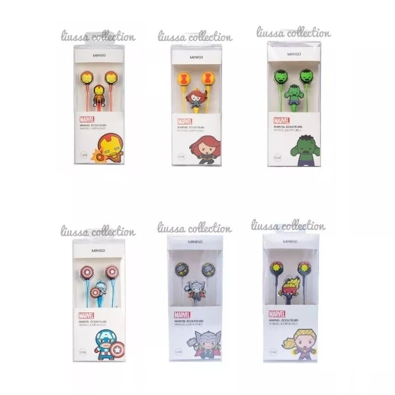 Earphone Miniso - Marvel Earphones