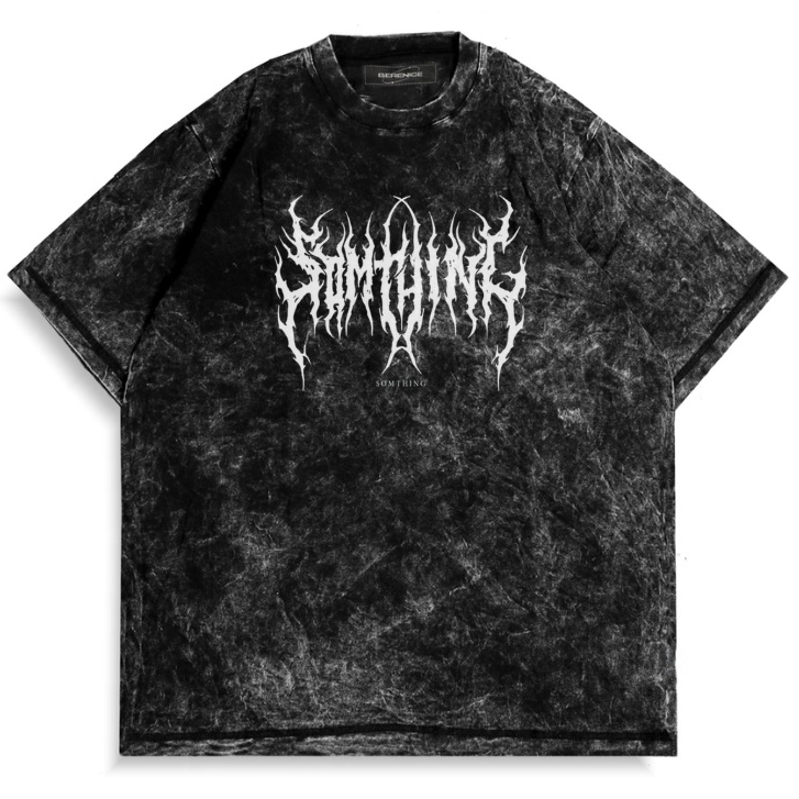 Kaos Pria T-shirt Oversize Akito Washed | Kaos Oversize Metal Sandwash | Kaos Sandwash Oversize