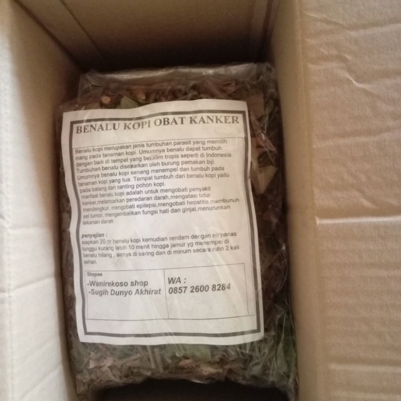 

obat kanker teh herbal benalu kopi kering 500 gram