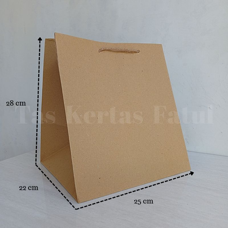 

TAS KERTAS PAPERBAG PAPER BAG POLOS BAHAN KRAFT CRAFT SOUVENIR KADO GOODIE COKLAT MURAH PERNIKAHAN