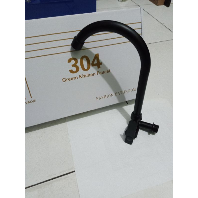 Kran Bak Cuci Piring Stenlis/kran wastafel/kran Dinding Dapur/kran Bak Cuci piring Stenlis Hitam