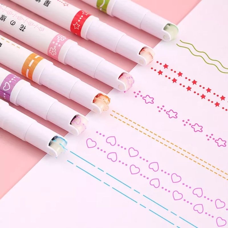 

SGBJM 0289 Linear Color Pen/Highlighter Motif/ Pena Stabilo Penanda Motif