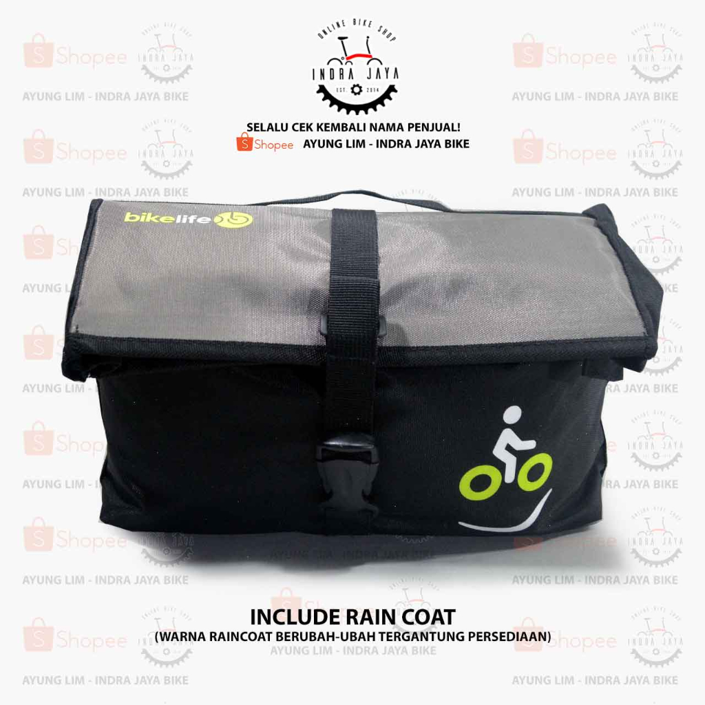 MINI ROOL TOP FRONT BAG FOR FOLDING BIKE  - LOGO BIKE LIFE