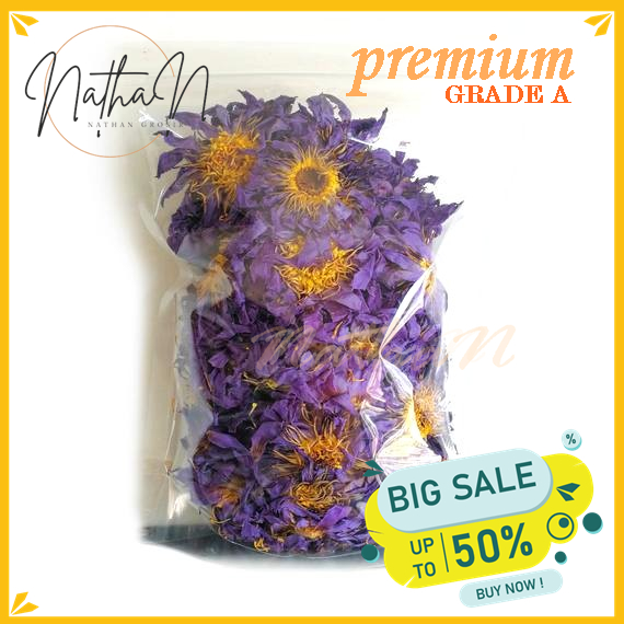 

LOTUS BIRU KERING / BUNGA LOTUS BIRU KERING / DRIED BLUE LOTUS/ DRIED FLOWER / BLUE LOTUS TERBARU !! READY STOK !!