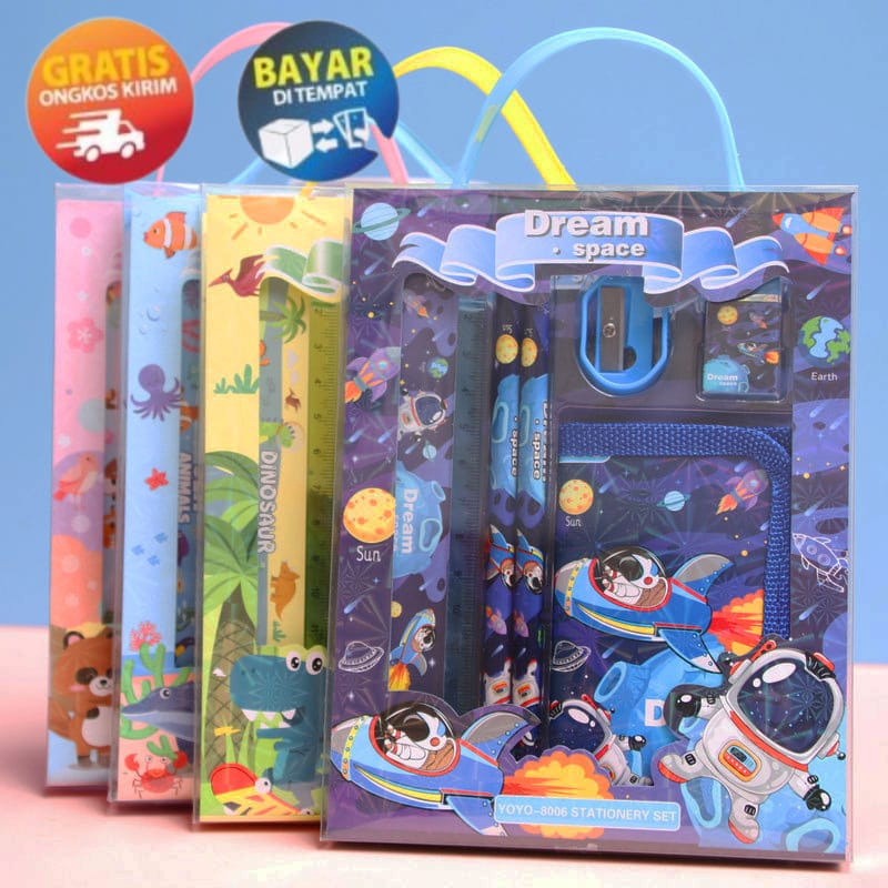 

MIKADO - KP126 SET STATIONERY ANAK ALAT TULIS 6 IN 1 ALAT TULIS SEKOLAH PERLENGKAPAN SEKOLAH SET ALAT TULIS PERALATAN SEKOLAH LENGKAP