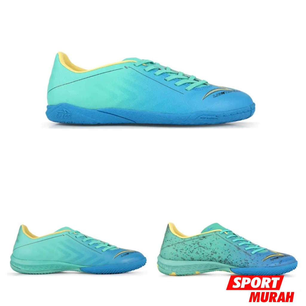 SEPATU FUTSAL SPECS LIGHTSPEED 4 CORE PRO ELITE AQUA GREEN/CUST 402355, 402375, 402246