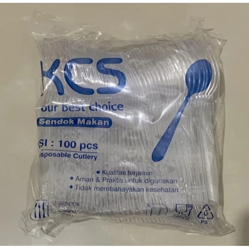 Sendok plastik kcs