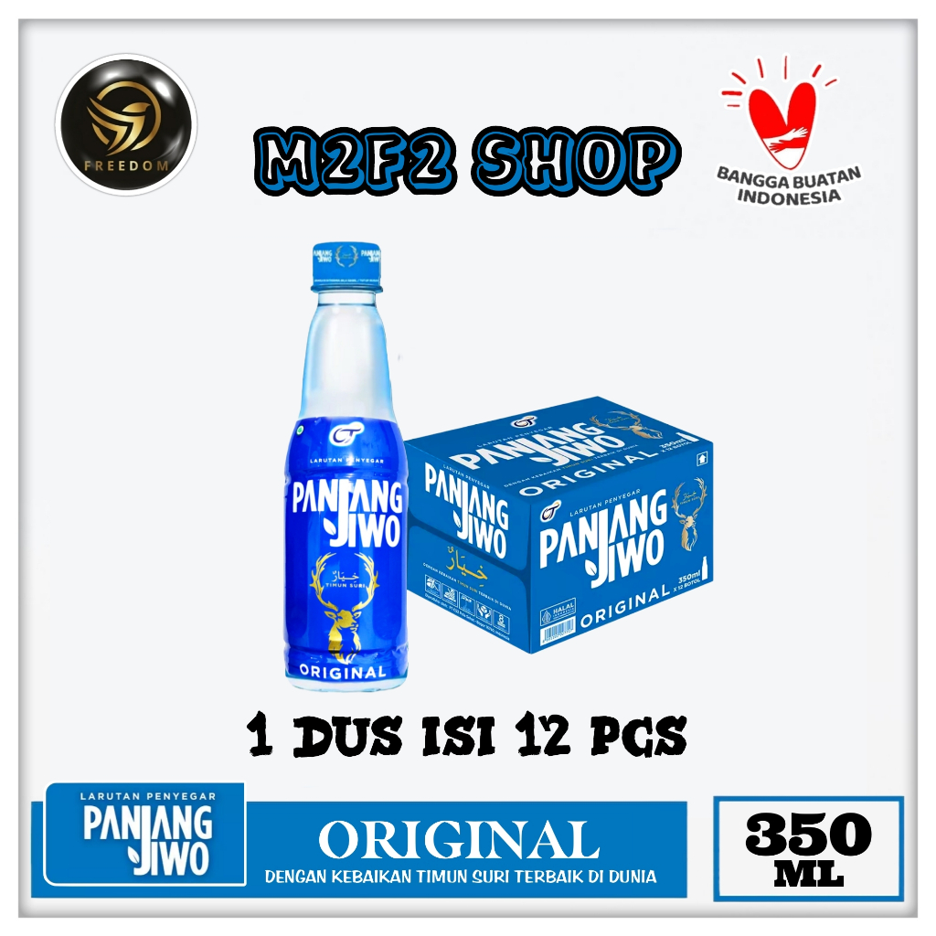 

Larutan Penyegar Panjang Jiwo Original Botol Plastik Pet - 350 ml (Kemasan Karton)