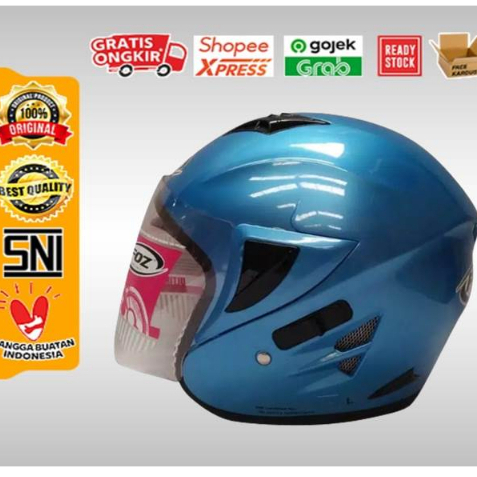 Helm Foz Voltus Ice Blue M dan L