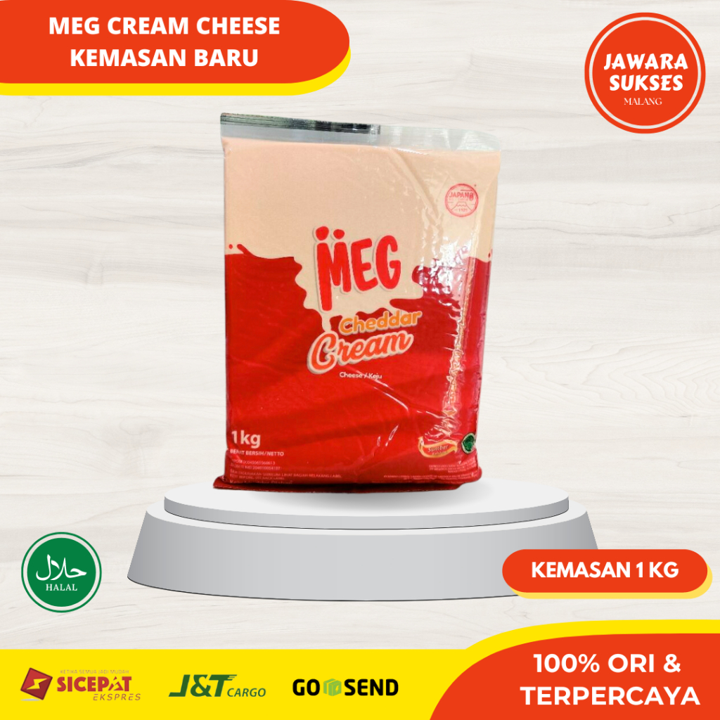 

Meg Cream Cheese 1 Kg Ori | Krim Keju Kemasan Baru | Keju Meg Krim