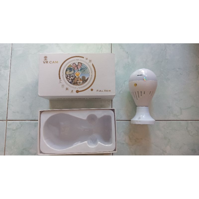 Lampu CCTV Bekas Murah | Kamera IP Bohlam Lampu 360 Derajat Panoramic 2MP IPCam Wi-Fi