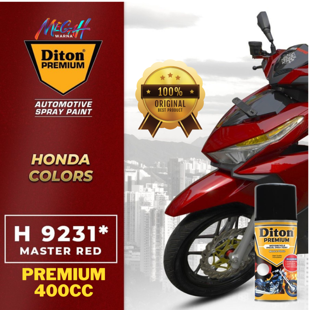 Pilox Pilok Diton Premium Merah Honda Master Red 9231 Not Samurai Pilok