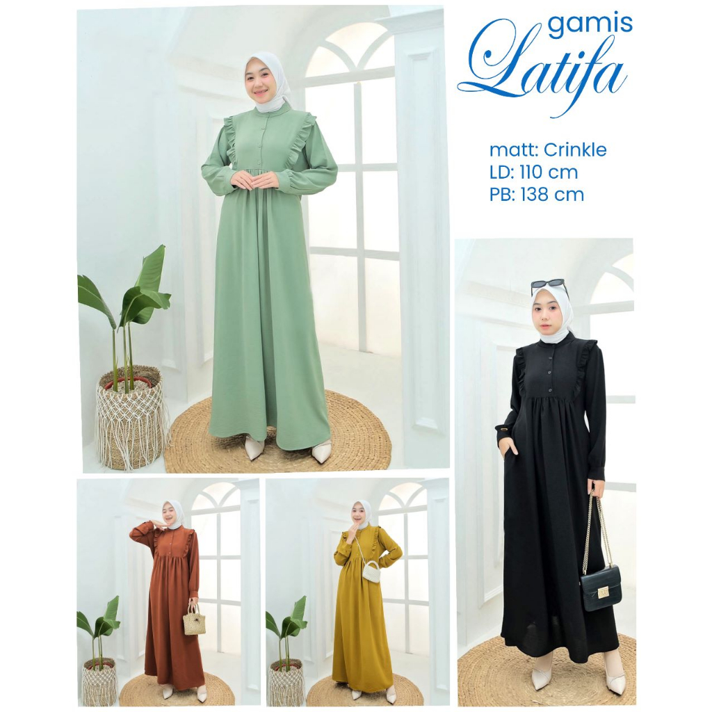 Gamis Latifa wudhu friendly