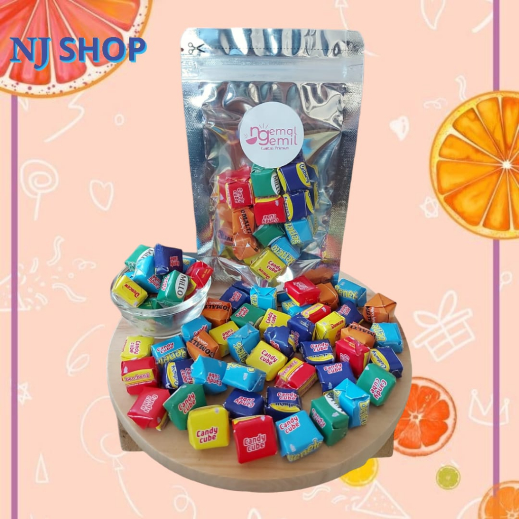 

[Coklat Original] - Candy Cube Milky Cube Blok Coklat 6in1 Kualitas Premium