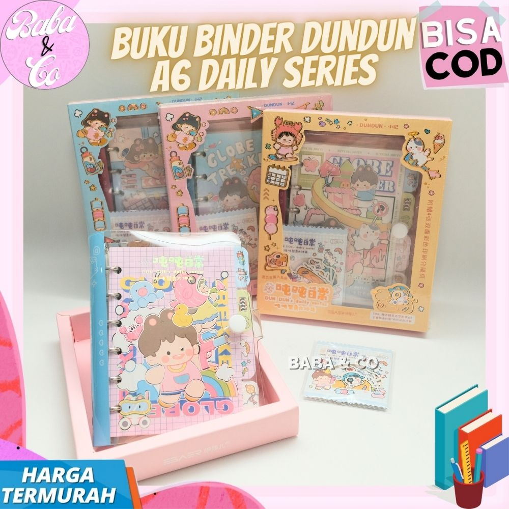 BINDER DUNDUN NOTEBOOK A6 DIARY BINDER DUNDUN LUCU UNIK FULL COLOR BUKU BINDER DUNDUN