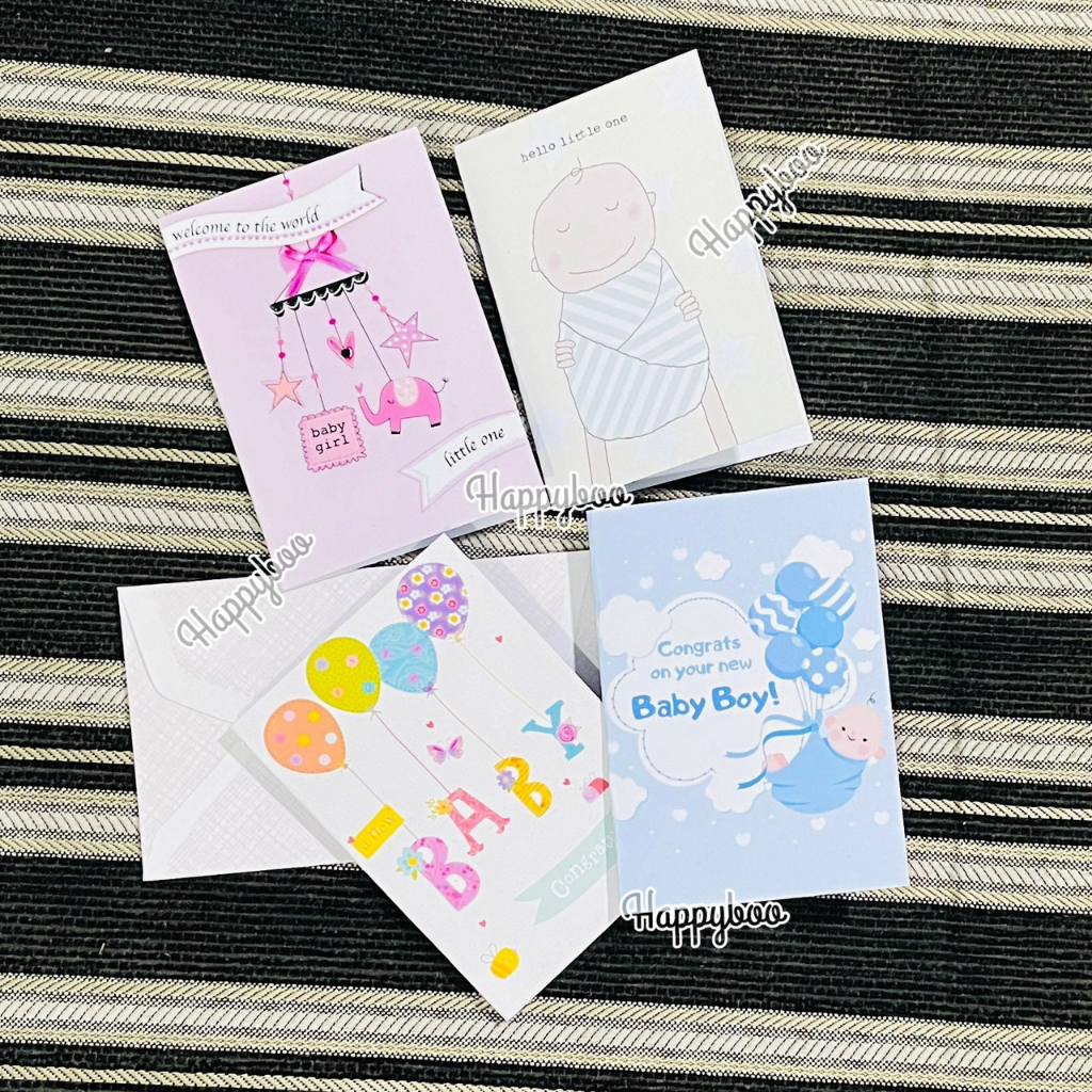 kartu ucapan greeting card baby new born / baby 1 month kartu ucapan bayi