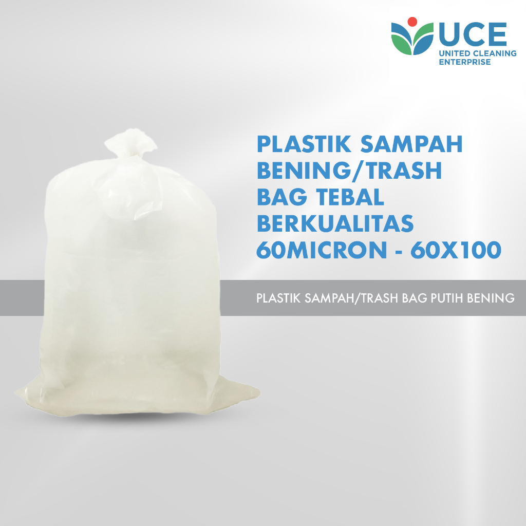 PROVEN Plastik Sampah Bening/ Trash Bag 60micron
