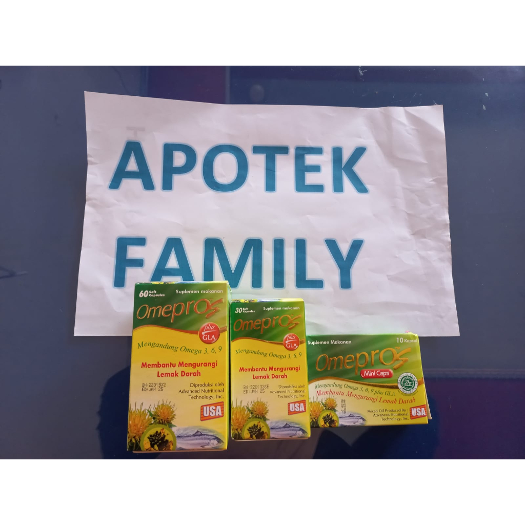 Omepros / Omepros Mini Caps / Menurunkan Kolesterol, Mencegah Serangan Jantung Dan Stroke