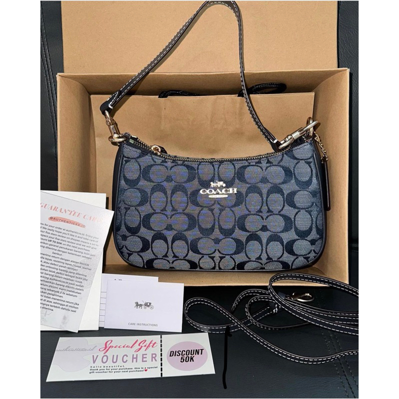 PRELOVED Coach Teri Shoulder Bag In Signature Chambray #coach