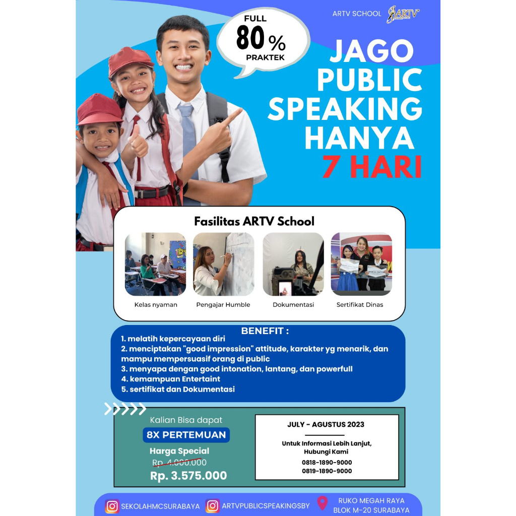 

PAKET BUNDLING - PUBLIC SPEAKING & ACTING FOR FILm