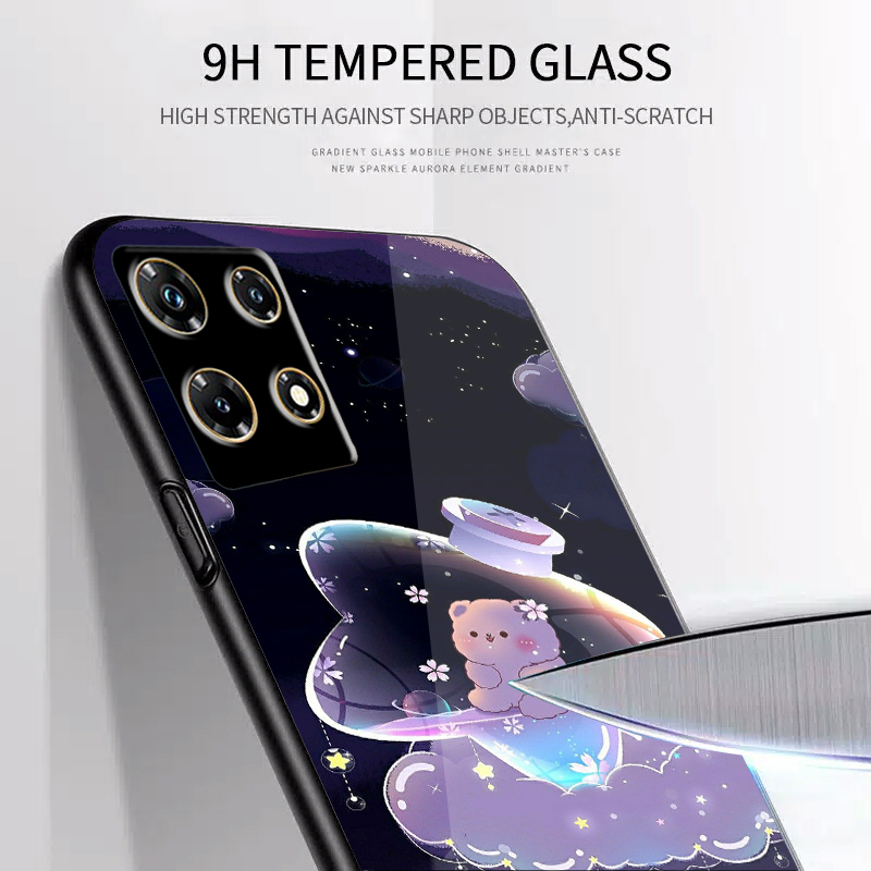 Softcase Glass Infinix Note 30 Pro Terbaru [K258] Infinix Note 30 Pro Terbaru - Softcase Mirror Infi