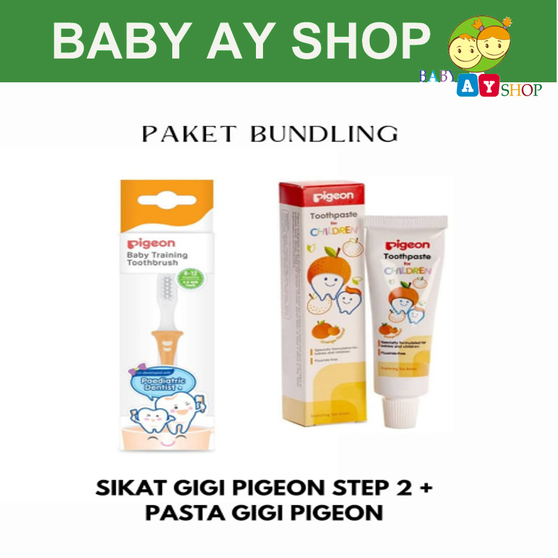 Paket Bundling Pigeon Sikat Gigi Step 1 Step 2 Dan Pigeon Pasta Gigi 60 gram