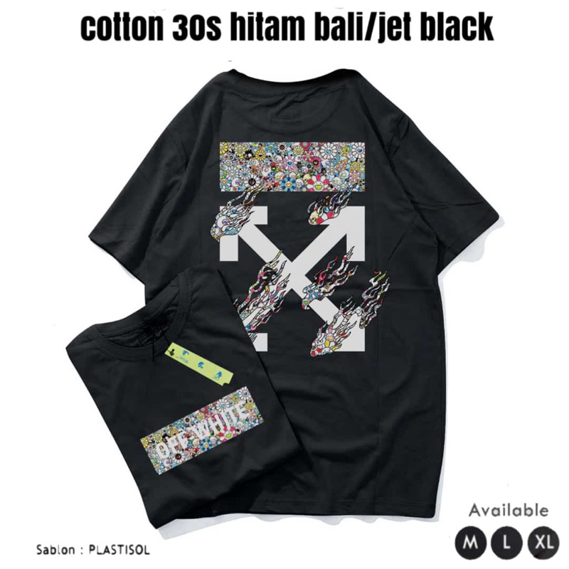 Kaos Distro OFF White Original Bahan Premium