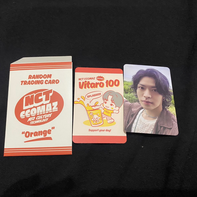 UNSEALED Trading Card NCT Ccomaz Orange (YUTA-SHOTARO) & (YUTA-HAECHAN)