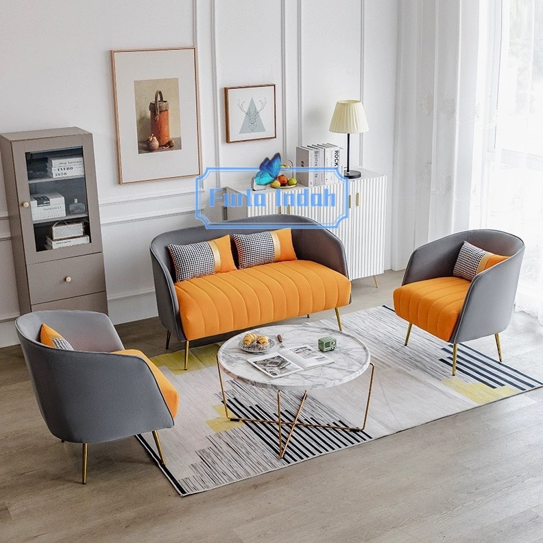 sofa minimalis ruang tamu sofa ruang tamu minimalis modern kursi tunggu kursi tamu TYPE B05-2D#