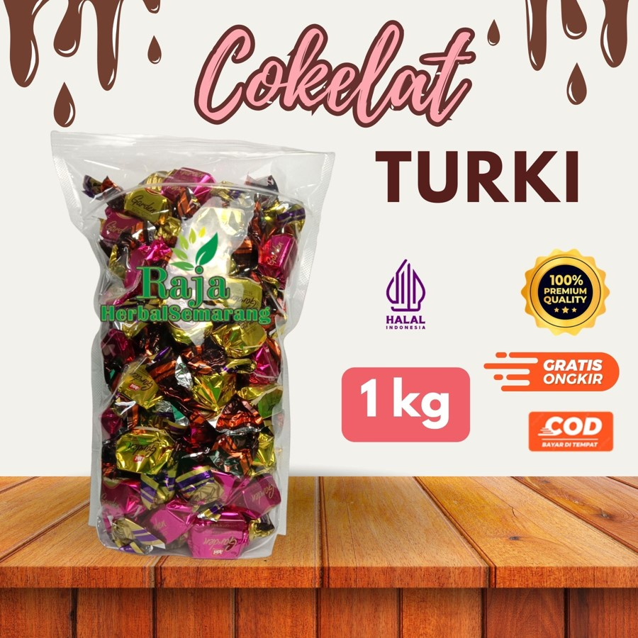 

Cokelat Turki 1 KG Turkey Coklat Mix Khas Arab 100% Original Makanan Oleh-Oleh Gift Haji Umroh