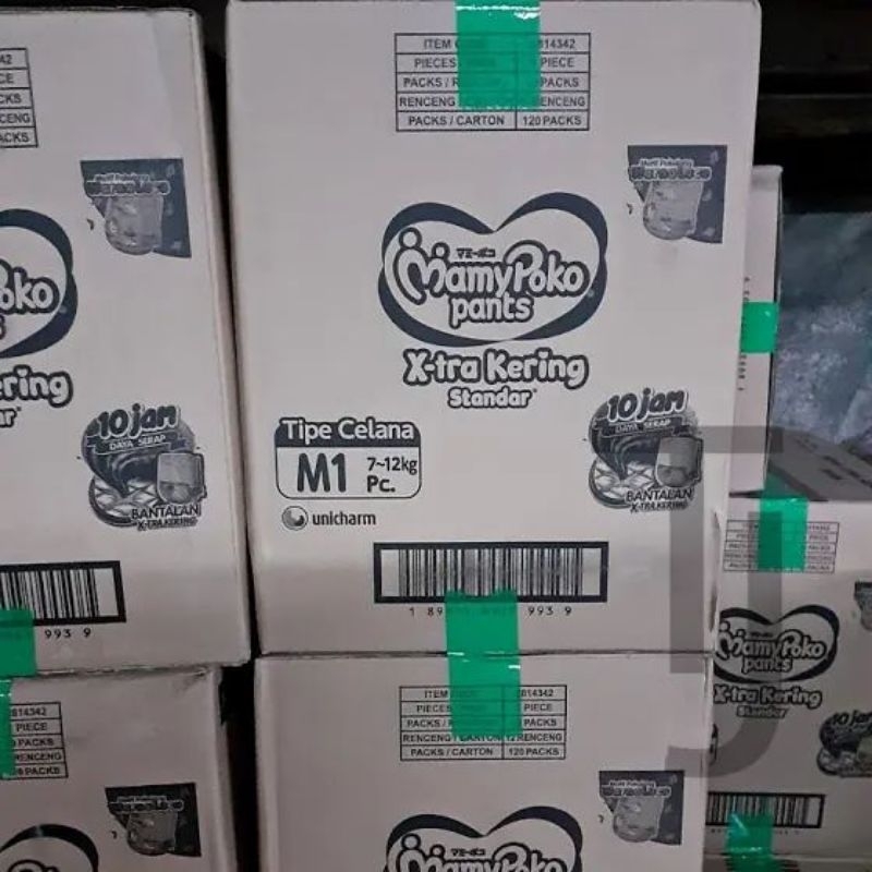 MamyPoko Pants 1 Karton/Dus Isi 120 Pcs S/M/L/XL| Celana Popok X-tra Kering
