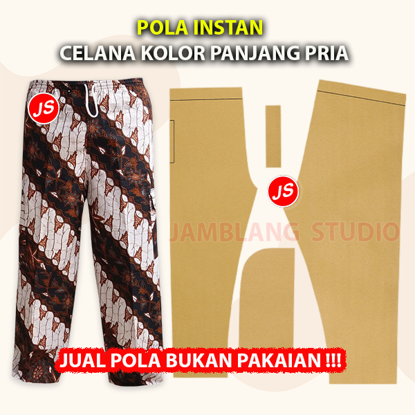 Pola Instan Celana Kolor Panjang Pria