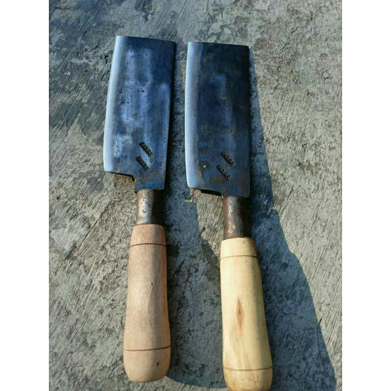 Pisau Cincang Daging Pisau Cacah Baja Per Kuat Super Tajam.