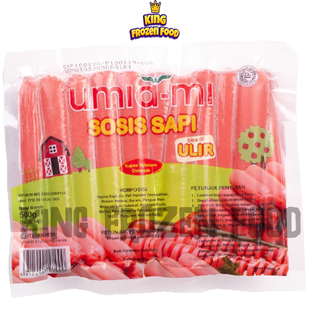 

Umiami Sosis Sapi Ulir Kemasan 30Pcs